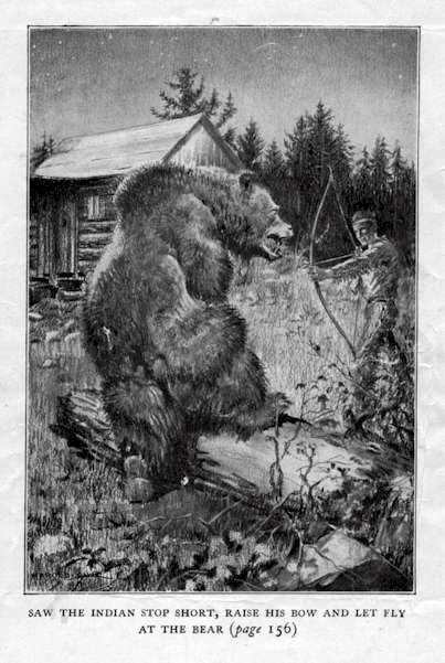 Illustration 3: Saw The Indian Stop Short, Raise His Bow And Let Fly At The Bear